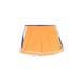 Adidas Athletic Shorts: Orange Print Activewear - Women's Size Large