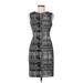 MM. LaFleur Casual Dress - Sheath Crew Neck Sleeveless: Gray Dresses - Women's Size 6