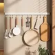 Crochet de cuisine en aluminium blanc support mural sans poinçon espace le plus récent spatule