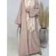 Kimono musulman à manches chauve-souris pour femmes Abaya Robe marocaine Broderie ethnique