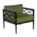 Summer Classics Elegante Patio Chair w/ Cushions, Linen in Black | Wayfair 425397+C673H4302N