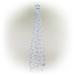 The Holiday Aisle® Spiral Christmas Tree Lighted Display Plastic in White | 84 H x 23 W x 23 D in | Wayfair FDAF7089E8E749B9965293FE371D24D9