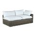 Summer Classics Montecito 75.25" Wide Outdoor Wicker Left Hand Facing Loveseat w/ Cushions Wicker/Rattan/Olefin Fabric Included in Gray | Wayfair