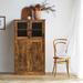 Loon Peak® Calirae 4 - Door Accent Cabinet Wood in Brown | 42.9 H x 23.62 W x 11.8 D in | Wayfair 9FFFD2CA875848AEAD295CBB323F4B16