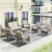 Red Barrel Studio® Lynnesha 8 - Person Outdoor Seating Group w/ Cushions Synthetic Wicker/All - Weather Wicker/Wicker/Rattan in Gray | Wayfair