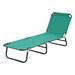 Arlmont & Co. Rosabal Outdoor Metal Chaise Lounge Metal in Green | 33.5 H x 22 W x 74.8 D in | Wayfair 263A7800D28B4F5FB4A7FD352A6C6908