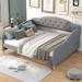 Red Barrel Studio® Rajkali Daybed, Linen in Brown/Gray | 38.6 H x 56.3 W x 79.5 D in | Wayfair 1AB46C292863454FB1A8CCC946C427B6