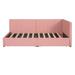 Latitude Run® Merran Twin Daybed Upholstered/Linen in Pink | 28.3 H x 42.5 W x 78.9 D in | Wayfair 4C71E7DEDD674E2D9B5BC9D3E459CB5E