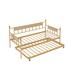 Red Barrel Studio® Rambai Daybed w/ Trundle Metal in Yellow | 14.5 H x 40.6 W x 77 D in | Wayfair 19FE8FCBA00D451BAB474FFDEAA75CAC