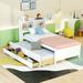 Harriet Bee Jahidi Solid Wood Storage Platform Bed Wood in White/Brown | 41.2 H x 85 W x 42.3 D in | Wayfair D3970CD5624A4164A453D80F87EC34A7