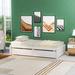 Harriet Bee Jahkayla Solid Wood Platform Storage Bed Wood in White | 15.67 H x 79.53 W x 41.78 D in | Wayfair A98F45D5E559445A87A92AD6664D51CE