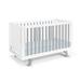 Harriet Bee Jahcure 3-in-1 Convertible Crib Wood in Gray/White | 34 H x 54 W x 29.5 D in | Wayfair CB8BD43260334779A33490A63921566B