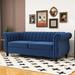 House of Hampton® Jaxzan 82.5" Upholstered Sofa Polyester in Blue | 31.5 H x 82.5 W x 36 D in | Wayfair 91D3DD2892F54479BE1DBEA99724064B