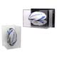 Wall Mounted Mini Size 1 Rugby League Ball Display Case Stand Horizontal Vertical Holder Autograph Collection Dust Cover Black White