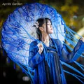 Fairy Hanfu ombrello a nastro ombrello di carta oliata ombrello nappe donna ombrello fiore