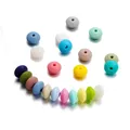20 pz 12*7mm Silicone lenticchie perline neonati massaggiagengive accessori BPA articoli per neonati