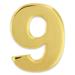PinMart s Gold Number Nine 9 Lapel Pin Anniversary Birthday Number Jewelry