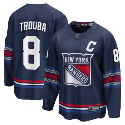 New York Rangers Fanatics 2023/24 Replika-Alternatives Breakaway-Trikot – Marineblau – Jacob Trouba – Herren Image