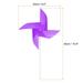 25pcs Windmills for the Yard Garden 17 Inch x 9.1 Inch 4 Leaves Purple