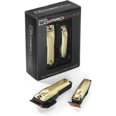 BABYLISSPRO Limited Edition Lo-Profx FXHOLPKLP-G High-Performance Clipper & Trimmer Gift Set, Gold
