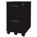 Mayline Medina File & File Mobile Pedestal Mocha - 26.75 x 15.5 x 18 in.