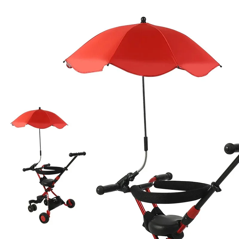 Universeller Baby-Sonnenschirm, Kinderwagen-Sonnenschutz, Sonnenschutz für Kinderwagen, wasserdichter Regenschirm für Trolley