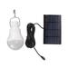 15W Solar Power Bulb 12 Led 130lm Solar Camping Tent Light Built in 800mah Battery Solar Charging & USB Rechargeable Light Bulb for Household Outdoor Camping Picnic