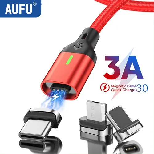 Aufu magnetisches Ladekabel USB Typ C magnetisches Telefon Ladekabel für iPhone 14 Magnet kabel