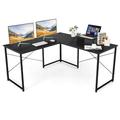 95 L-Shaped Reversible Computer Desk 2-Person Long Table Monitor Stand