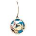 Christmas Sea Animal Hanging Decoration Crab Turtle Dolphin Whale Wooden Reusable Xmas Tree Round Ornament Pendant Party Supplies Gift