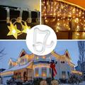 Christmas Light Clips Outdoor 100 Pack Holiday Light Clips for Outside Hanging Roof Icicle Lights