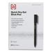 3PK TRU RED Quick Dry Retractable Gel Pen Medium 0.7 mm Black Ink Black Barrel 5/Pack (24377035)