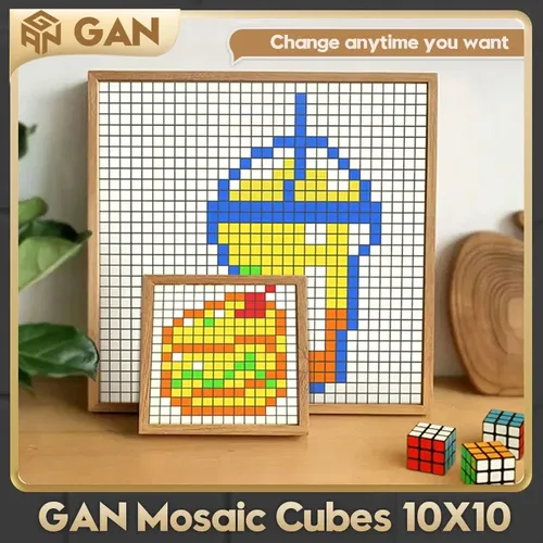 Gan 6x6 10x10 Mosaik puzzle kreative Bausteine Mosaik puzzle Foto rahmen Gan Cube 6x6