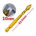 Lierteer Hex Shank Titanium Tungsten Drill Bit Tile Glass Holes Cross Drilling 6mm-12mm