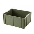 Storage Box Storage Bin Durable Multipurpose Organizer Space Saving Stackable Storage Container for RV Travel Desktop Fishing Green 35.5x28x17cm