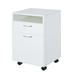 IVV File Cabinet for Home Office 2-Drawer Rolling Filing Cabinet Home Office File Cabinet for A4/Letter/Legal Size Printer Stand with Open Shelf Wooden Storage Cabinet White