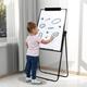 Dry Erase Whiteboard Height Adjustable Magnetic Easel Board Double Sided 28 x 40 inches