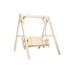 Montana Woodworks Lawn Swing with A Frame-Homestead Collection-Clear Exterior Finish