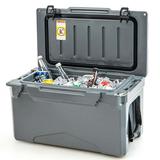 Costway 30 QT Rotomolded Cooler Portable Ice Chest Ice Retention for 5-7 Days Charcoal