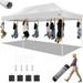 HOTEEL Canopy Tent 10x20 Pop Up Heavy Duty Canopy Tent Commercial Party Tent for Weddings Beaches Outdoor Events All Seasons Wind UV 50+& Waterproof&Sunburn Protection White