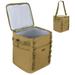 Large Cooler Bag Collapsible Insulated Lunch Box Leak Proof Insulated Bag (Khaki)