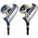 Men s Rife Golf 812s New Straight Face #3 +#5 Fairway Metal Wood Clubs Set Right Handed Regular Flex with Men s Size Black Pro Velvet Grips Fairway Wood Set + Head covers