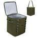 Large Cooler Bag Collapsible Insulated Lunch Box Leak Proof Insulated Bag (ArmyGreen)