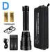 Scube Diving Flashlight P70.2 Led Light Waterproof 50M Deep Underwater Torch (D)