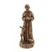 HomeStock Art Nouveau Allure Weathered Brown Mgo 24.6 H Saint Francis Garden Statue