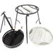 outdoor cooking set - dutch oven tools set - charcoal holder & cast iron grill accessories - camping grill set - outdoor cooking - camp kitchen equipment - (4 piece set)