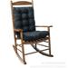 Namzi Rocking Chair Cushion Setï¼Œ2 Piece Non-Slip Seat/Back Chair Cushion Indoor/Outdoor Soft Thickened Cushion Overstuffed Chair Cushion (Black)