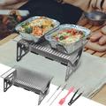 Kiplyki Deals Charcoal Grill Portable Barbecue Grill Folding BBQ Grill Small Barbecue Grill Outdoor Grill Tools for Camping Hiking Picnics Traveling
