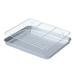 Waroomhouse Baking Pan Set Rust-proof Baking Pan 1 Set Multifunctional Stainless Steel Oven Baking Pan Grill Rack Set