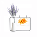 Football soccer orange Sports Artificial Lavender Flower Vase Bottle Card